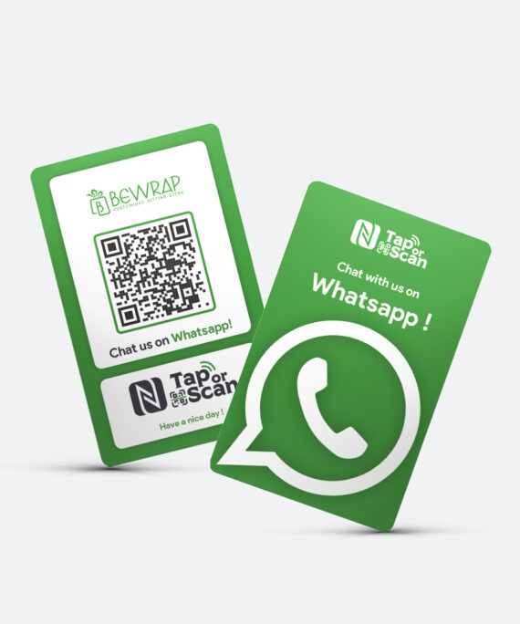 Whatsapp NFC & QR Card
