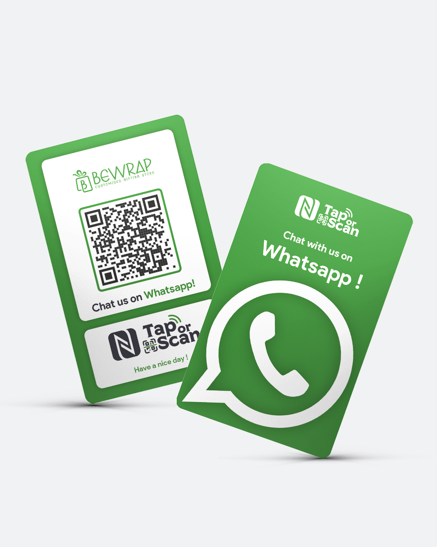 Whatsapp NFC & QR Card